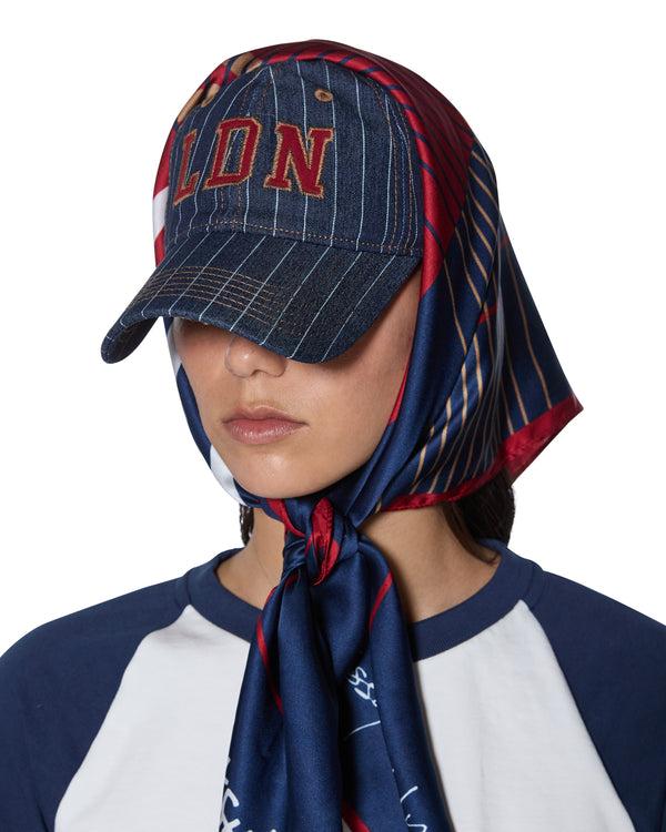 ksubi ksubi x lissy roddy silk scarf navy