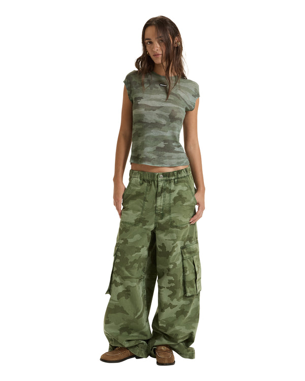 Ksubi Ksuper Cargo Pant Hash Camo Green