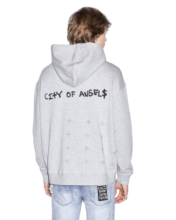 Ksubi La 4x4 Biggie Hoodie Grey Marle Grey