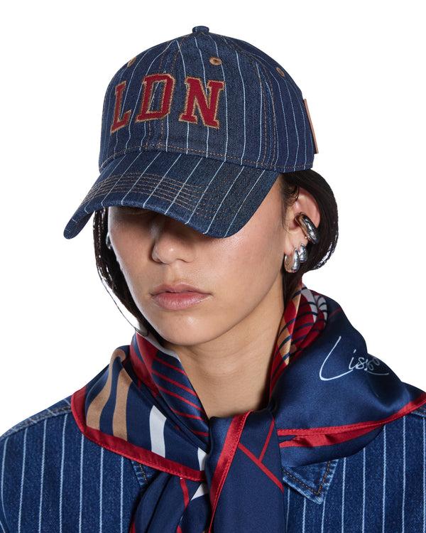 Ksubi Ldn Retro Cap Navy Pinstripe