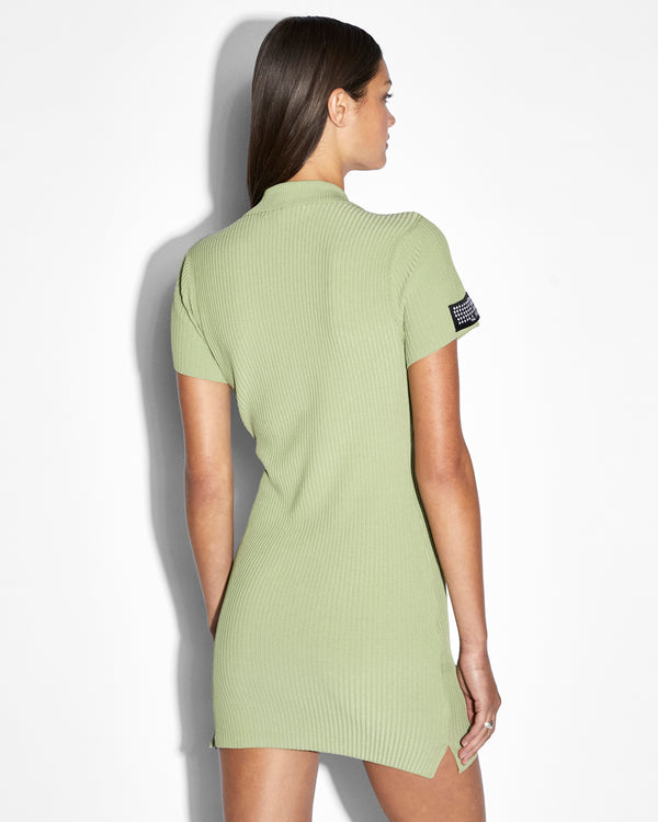 Ksubi League Polo Dress Sage GREEN