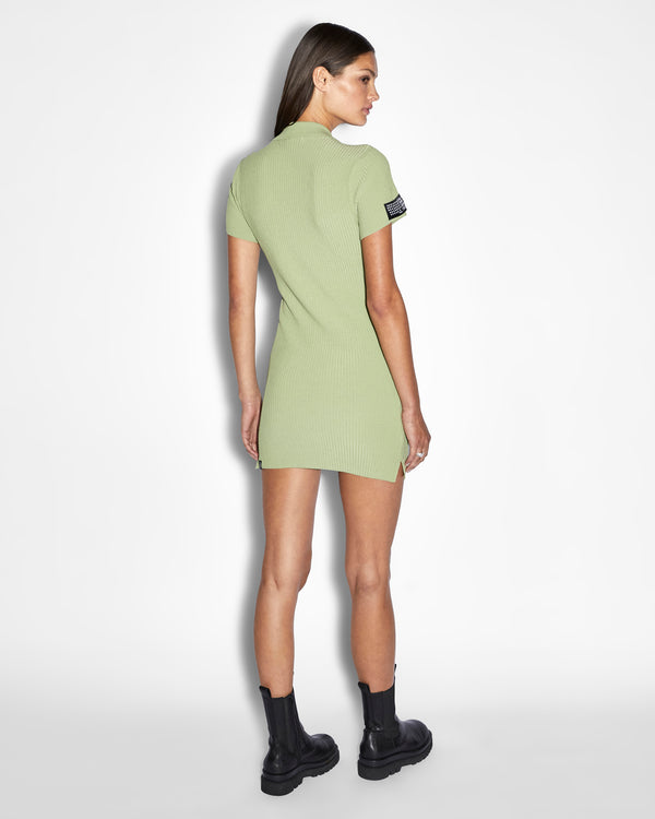 Ksubi League Polo Dress Sage GREEN