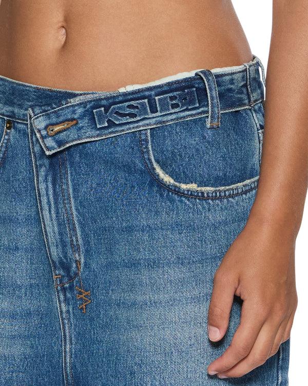 Ksubi Low Rider Mini Flip Aged DENIM