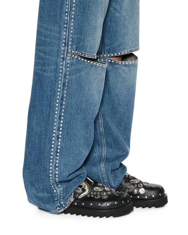 Ksubi Low Rider Texas Blue Studded DENIM