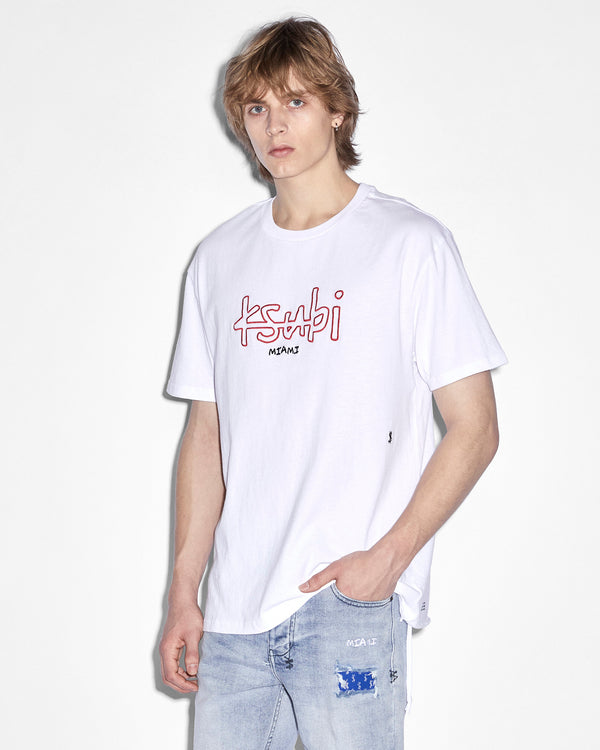 ksubi miami 4x4 biggie ss tee tru white White