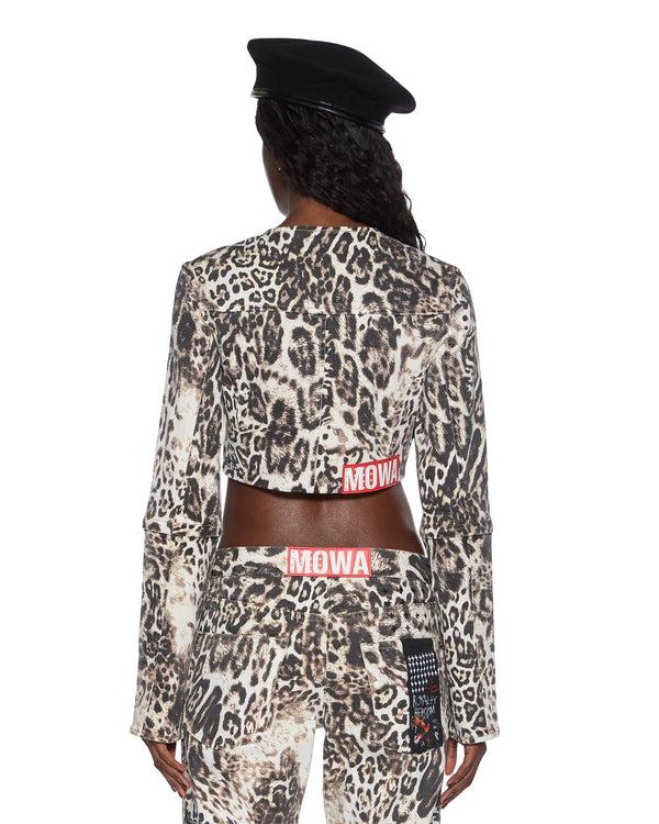 Ksubi Mowalola Crop Jacket Cheetah Assorted