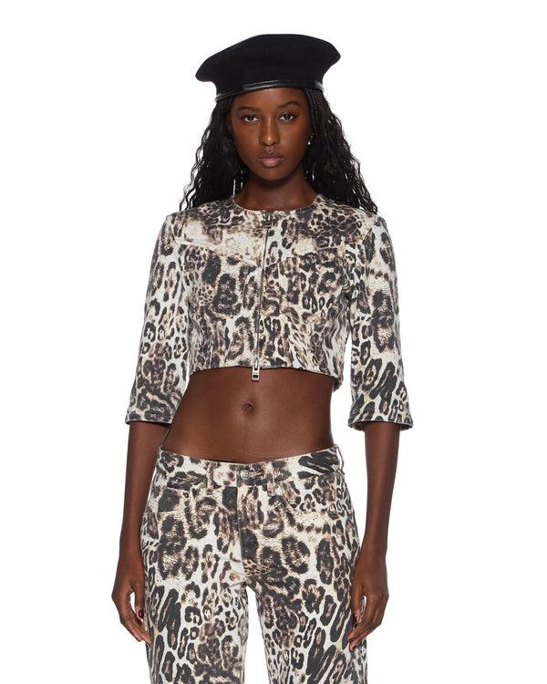 Ksubi Mowalola Crop Jacket Cheetah Assorted