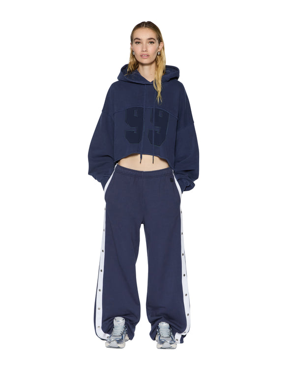 Ksubi Oh G Hoodie Cropped Ink Blue DARK BLUE