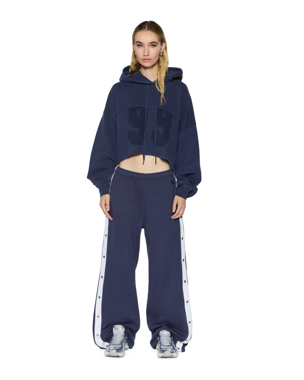 Ksubi Oh G Hoodie Cropped Ink Blue DARK BLUE
