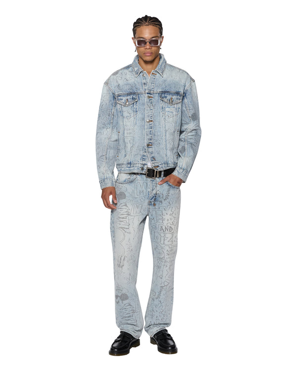 Ksubi Oh G Jacket Bunker Blue Noize DENIM