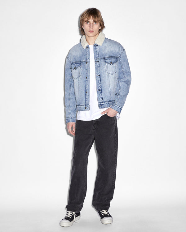 Ksubi Oh G Jacket Sherpa Mid Blue DENIM