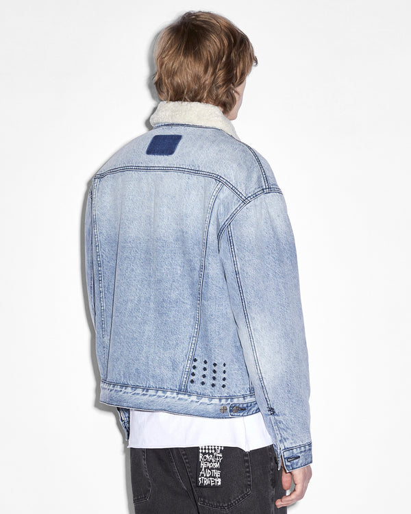 Ksubi Oh G Jacket Sherpa Mid Blue DENIM