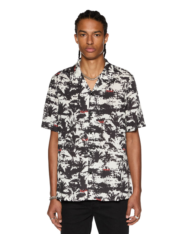 Ksubi Palmtree Resort Ss Shirt Multi Multi Colour
