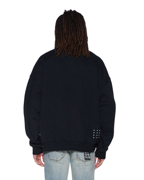 Ksubi Plated Ekcess Crewneck Jet Black BLACK