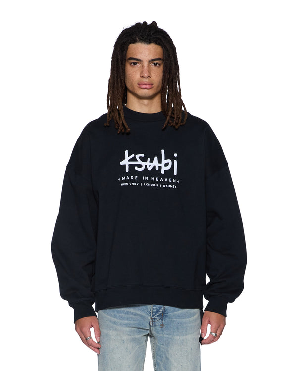 ksubi plated ekcess crewneck jet black BLACK