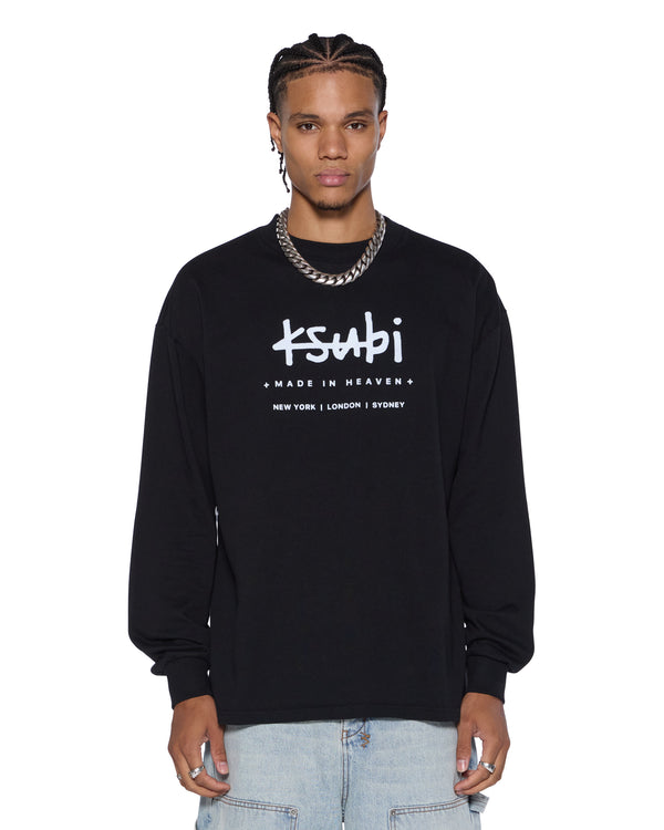 ksubi plated ls tee black BLACK