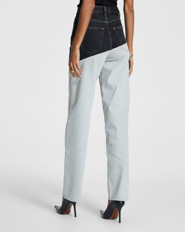 Ksubi Playback Black/bone Spliced MULTI COLOUR