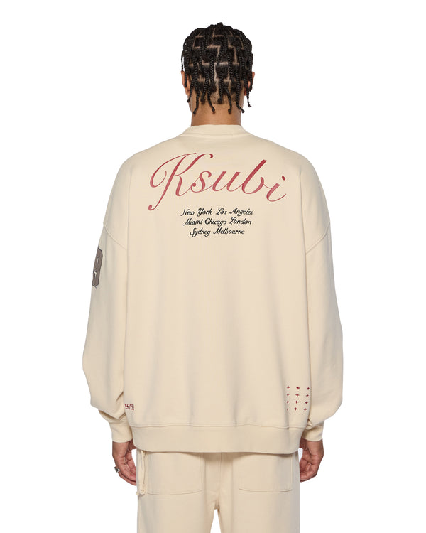 ksubi playoff ekcess crew neck dusty desert TAN