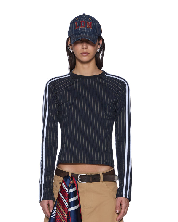 Ksubi Porter Ls Top Black Pinstripe BLACK