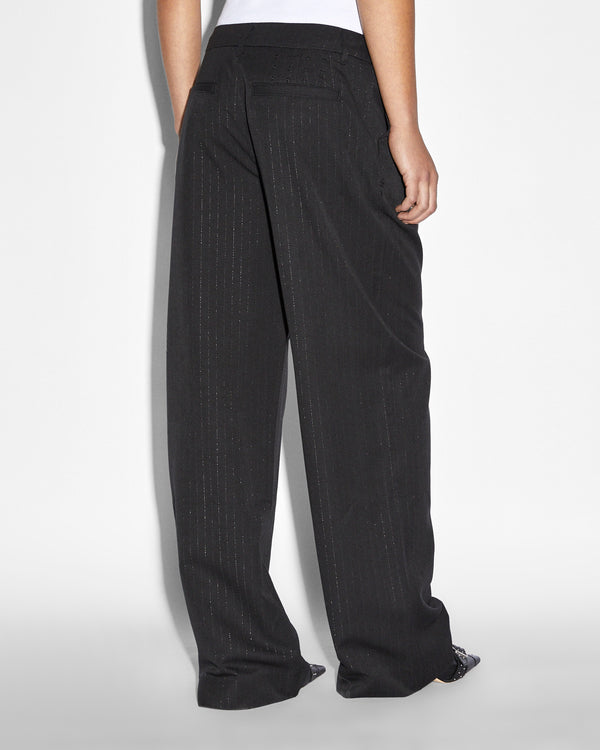 Ksubi Rebel Trouser Pinstripe Black