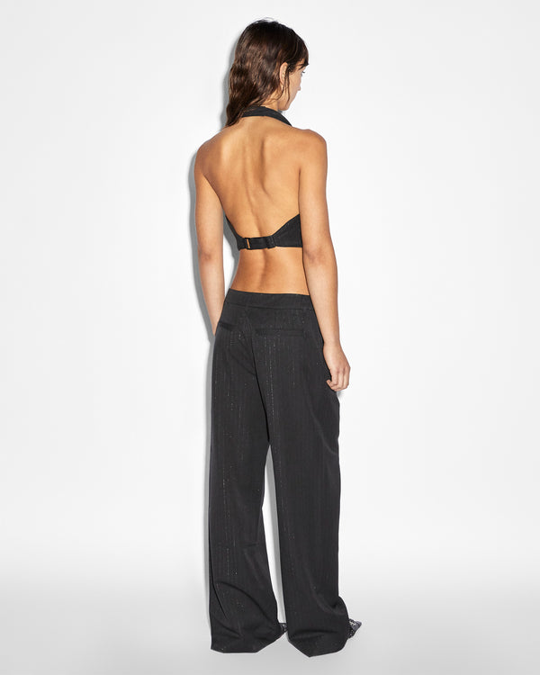 Ksubi Rebel Waistcoat Pinstripe Black