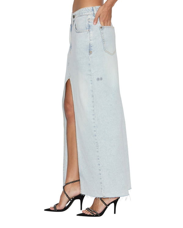 Ksubi Relax Maxi Skirt Skyfall Denim