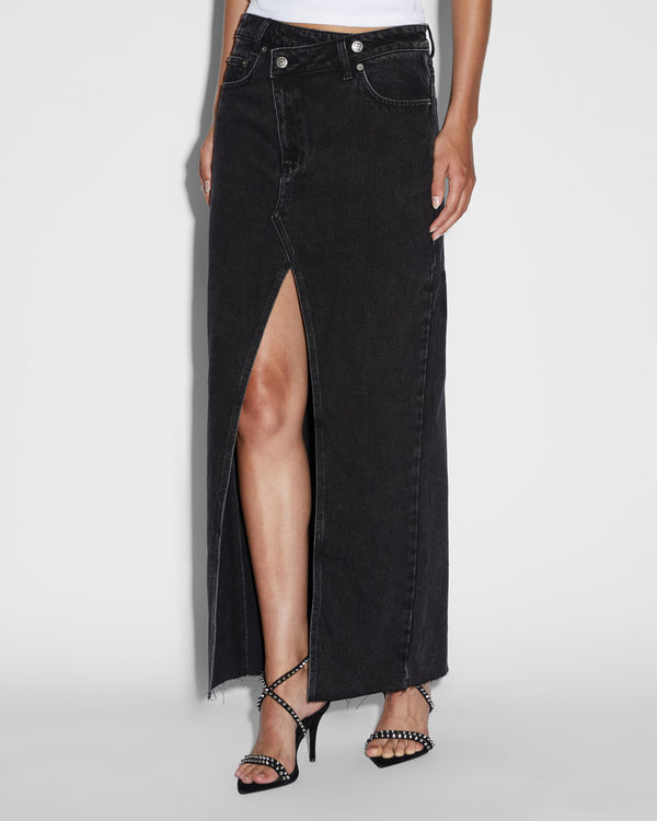 ksubi relax maxi skirt washed black Black