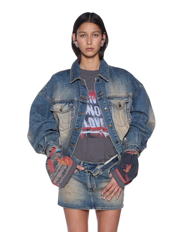 ksubi relax trucker jacket dune Denim