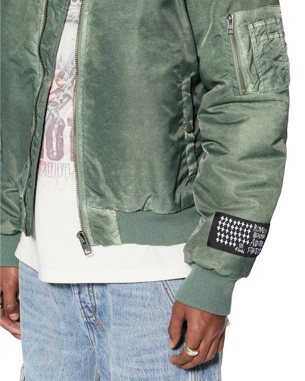 Ksubi Royalty Bomber Khaki Overdye Khaki