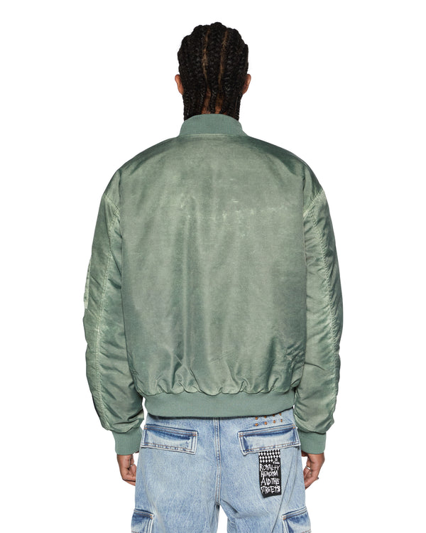 Ksubi Royalty Bomber Khaki Overdye Khaki