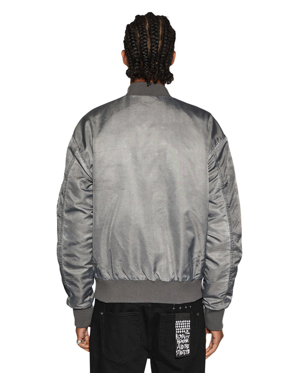Ksubi Royalty Bomber Overdye Coal CHARCOAL