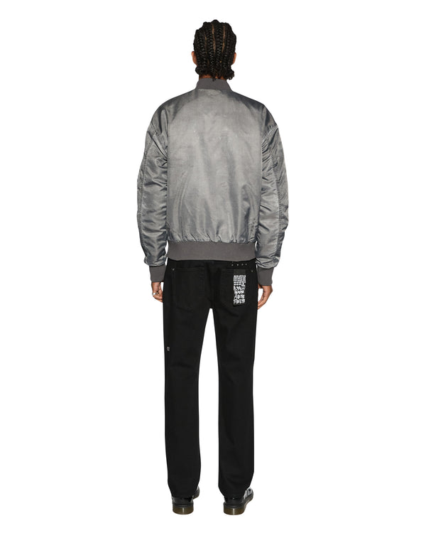 Ksubi Royalty Bomber Overdye Coal CHARCOAL