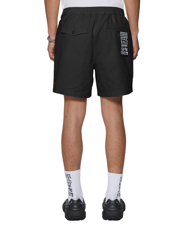 Ksubi Rugger Short Black Black
