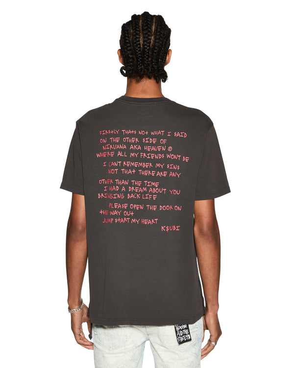 Ksubi Sabbath Kash Ss Tee Faded Black BLACK