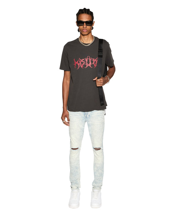 ksubi sabbath kash ss tee faded black BLACK