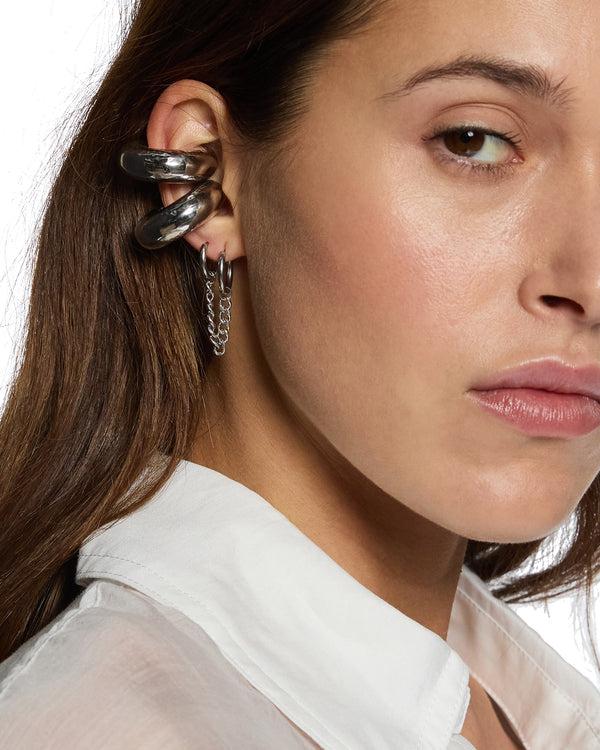 Ksubi Silver Chainlink Huggies