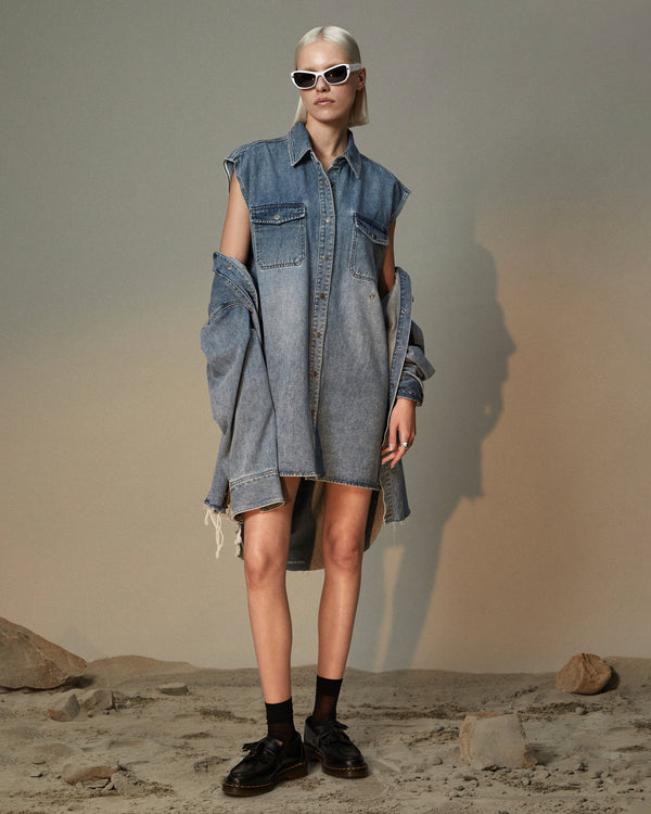 Ksubi Sleeveless Dress Overkast DENIM