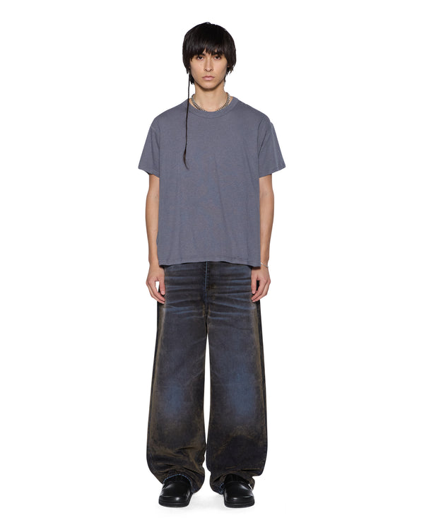 Ksubi Slub Sid Ss Tee Charcoal Charcoal