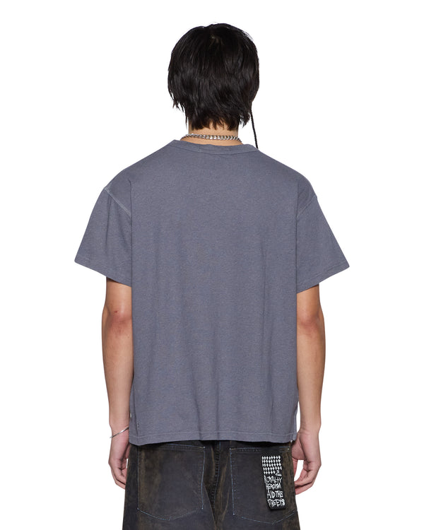 Ksubi Slub Sid Ss Tee Charcoal Charcoal