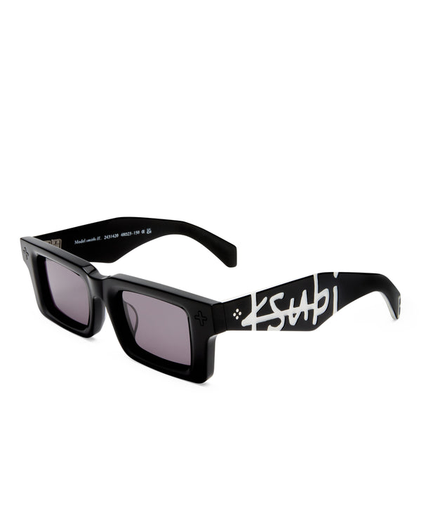 ksubi smiths sunglasses black white