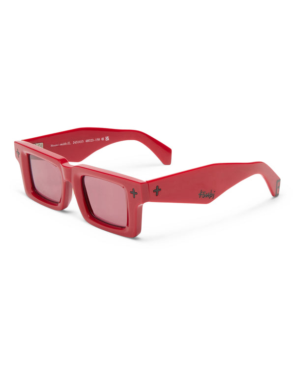ksubi smiths sunglasses red black