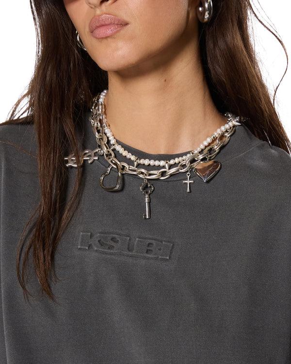 Ksubi Sott Boyfriend Ls Tee Charcoal CHARCOAL