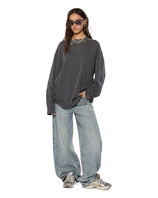 Ksubi Sott Boyfriend Ls Tee Charcoal CHARCOAL