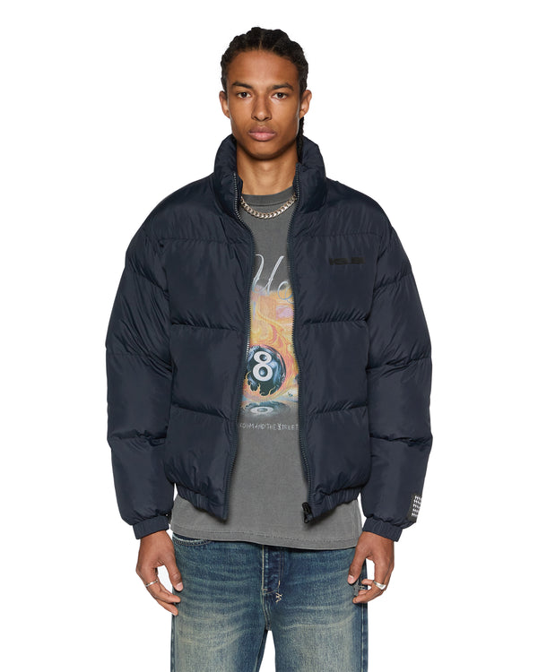 ksubi sott puffer jacket navy Navy