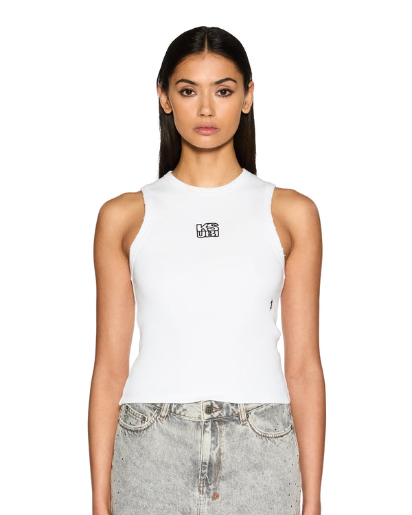 ksubi stacked syndicate tank xtra white White