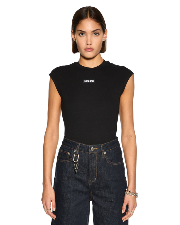ksubi staple ss tee black Black