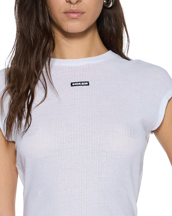 Ksubi Staple Ss Tee White Sheer WHITE