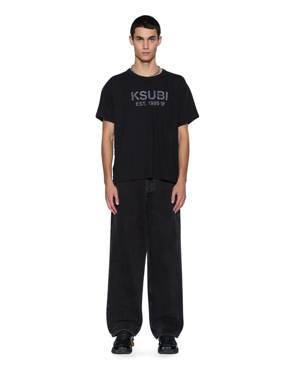 Ksubi State Slub Sid Ss Tee Black Black