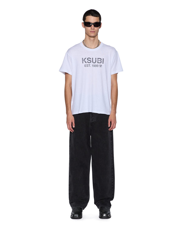 Ksubi State Slub Sid Ss Tee White White
