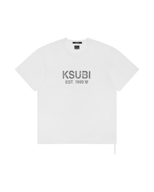 Ksubi State Slub Sid Ss Tee White White